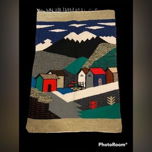 Vintage hand woven wall tapestry